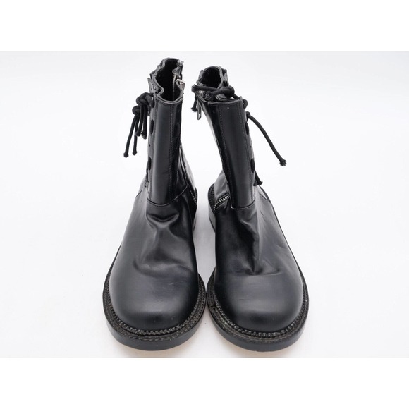 Shoe Cult by Nasty Gal Womens 7 Ankle Boots Black Faux Leather Side Zip Chelsea - Picture 6 of 11